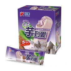 XIAOMEI Taro Ball & Taro Chuck Ice Cream Bar  Ice Pop 4pc